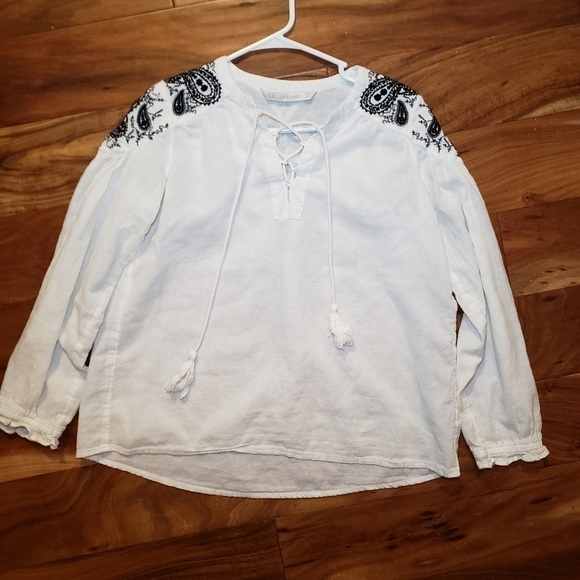 Zara Basic Long Sleeve White - Picture 1 of 4